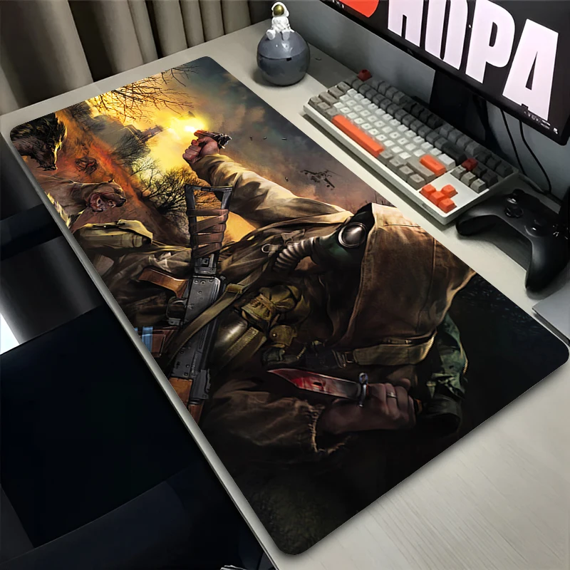 Mouse Pad PC Non Slip Rubber Cool Mousepad Laptop Gamer Cabinet Keyboard Pad Office Computer Gaming Desk S-stalker 2 Mouse Mat