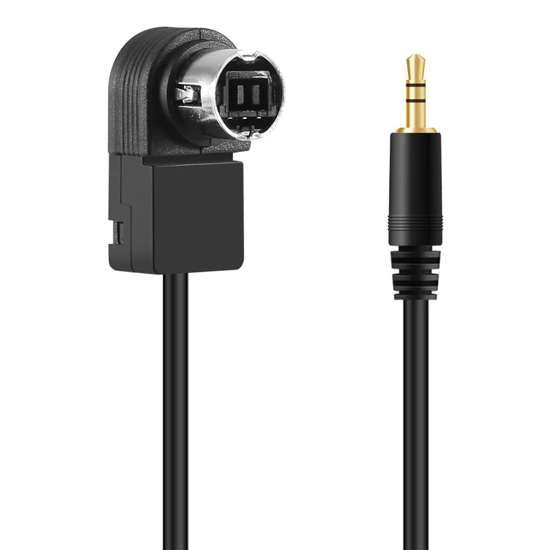A09E-Car 3.5Mm Stereo Mini Jack For ALPINE/JVC Ai-NET 4FT 100Cm Aux Car Audio Cable Fit For Adapter For Phone