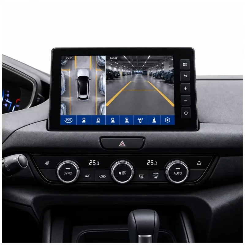 For Car for Civic Bsd Blind Spot Detection System Reverse Camera 24GHz 360 Bird View IP67 Waterproof AHD Night View