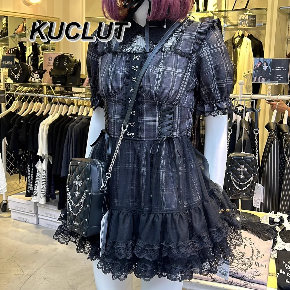 

Short-sleeved Lace Dress Suit Summer Japanese Style Short Sets Mine Series Mass-produced Women's 2 Piece Set Cute Lolita