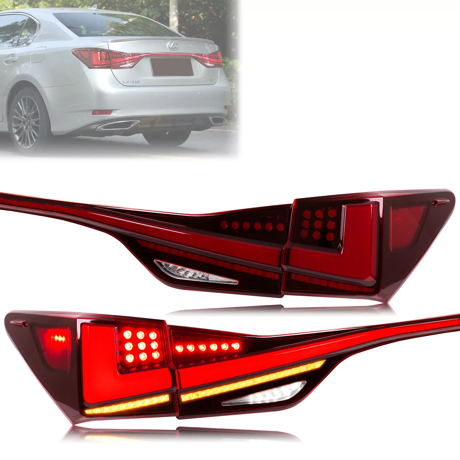 

Zhengwo Modified Tail Light For Lexus GS250 GS300 GS350 2012-2021 Upgrade Car Accessories Custom Led Tail Lamp Back Light