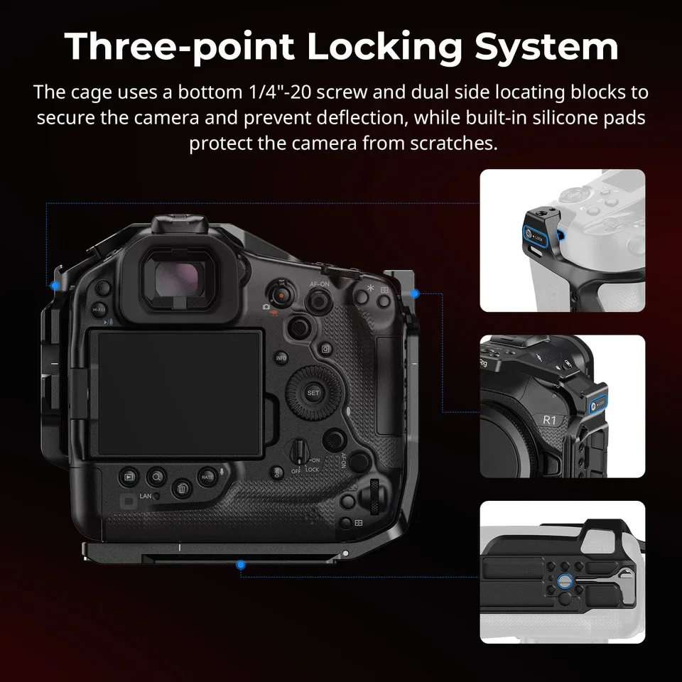 

НОВИНКА для SmallRig 5413, клетка для Canon EOS R1, съемные быстросъемные пластины для холодного башмака, клетка для камеры 5413