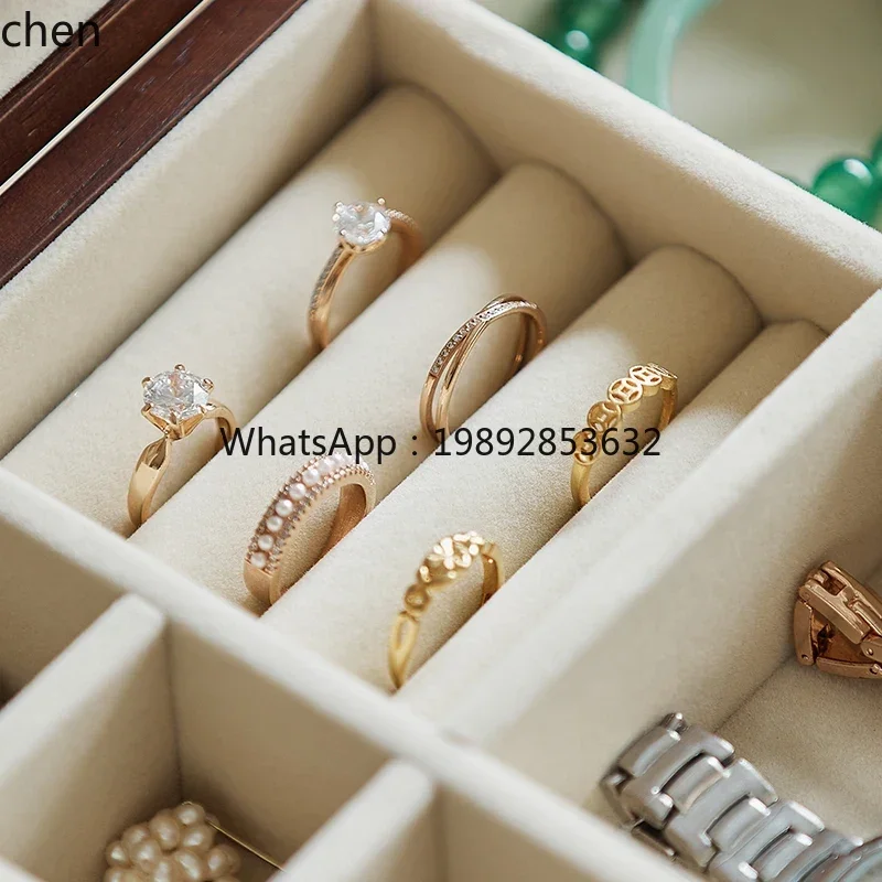 GZ-Zstud earrings necklace jewelry storage box jewelry box large capacity organizing box wedding birthday gift