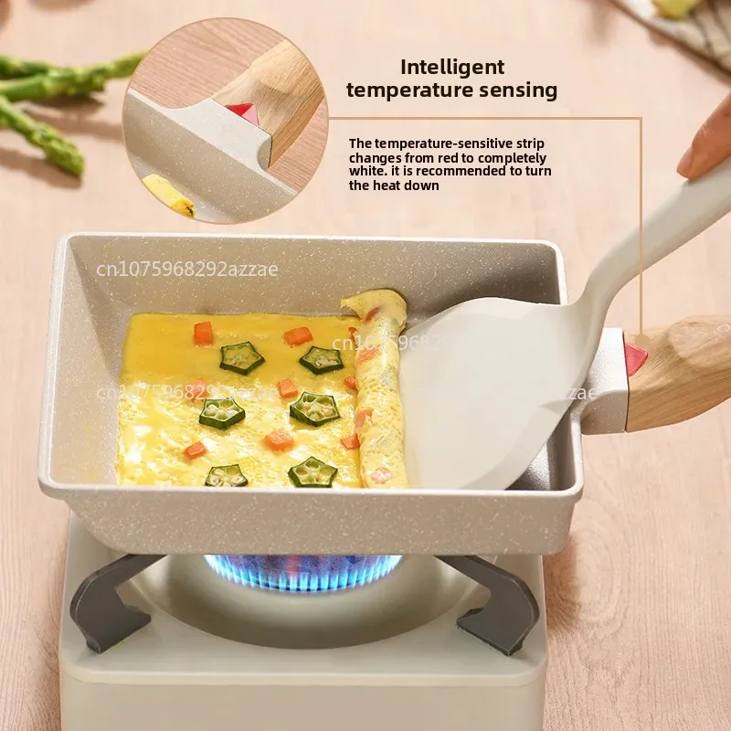 Japanese Tamagoyaki Non-stick Frying Square Steak Maifan Stone Breakfast Pan Frying Pan