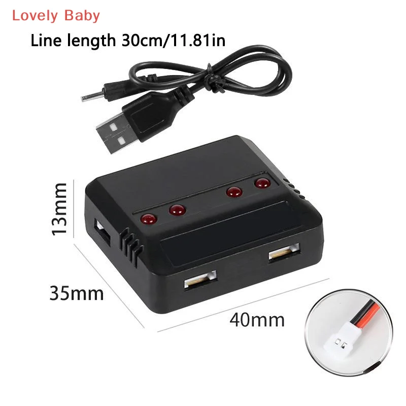 【BS】3.7 فولت يبو 4 في 1 شاحن USB ل E010 H31 X4 Syma X5SW X5C X5HW RC قارب سيارة مروحية لعبة بدون طيار أجزاء الملحقات