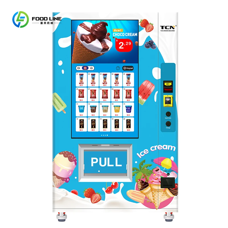 Distributore automatico di gelati estivi per distributori automatici di alimenti congelati con gelato