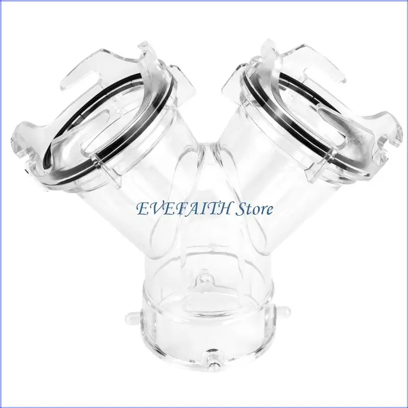124B Hoses Y Splitter Fitting with Gasket Twist Design Y Pipe Connector