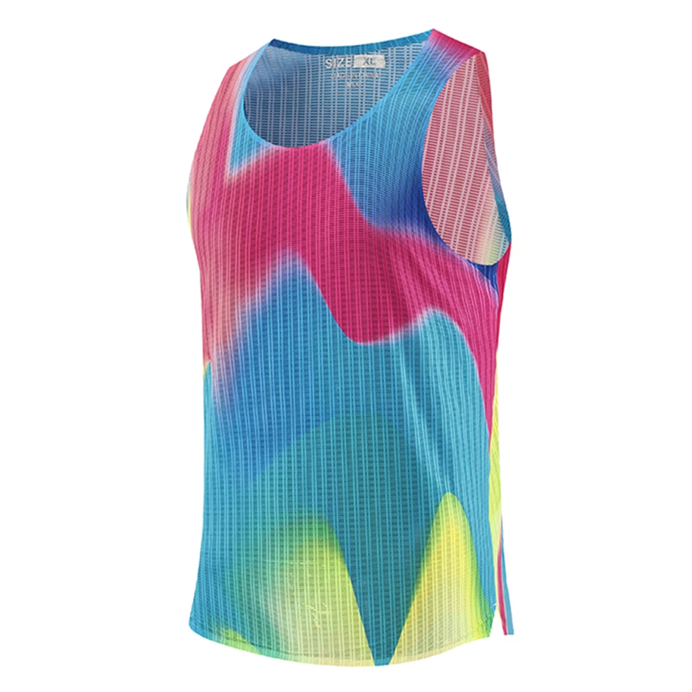 Mens Athletics Tank Tops Ultra Light Running Vests Outdoor Sports Fitness Guys Sleeveless Shirts Athlete Track Field Clothing