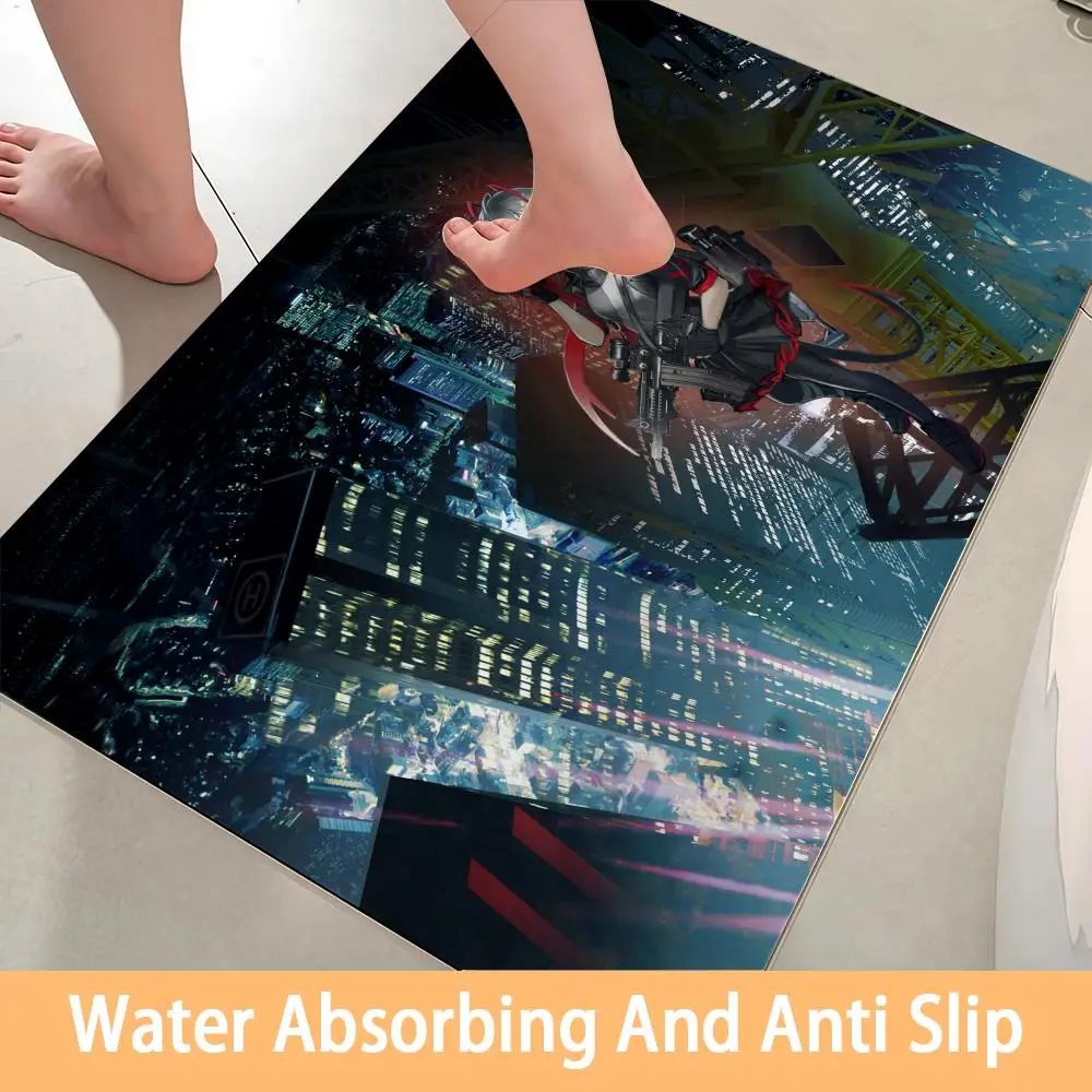 

Floor Mat Soft Diatom Bathroom Absorbent Floor Mat, Toilet Of The Bathroom, Household Floor Mat, Door Mat A-Arknights COOL