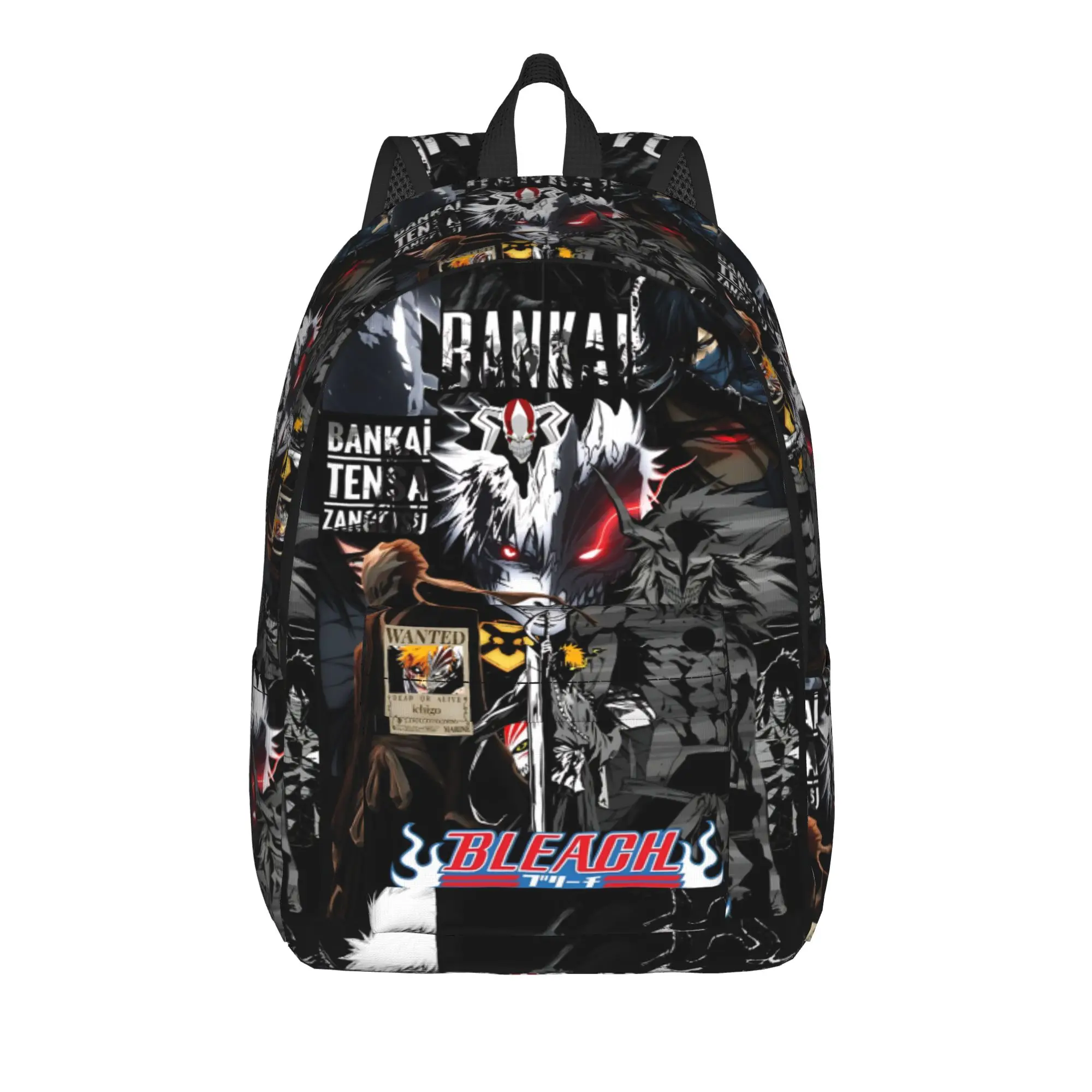 Fashion Anime Bleach Ichigo Backpack  Mochilas Light Camping Sturdy Shoulder Rucksack