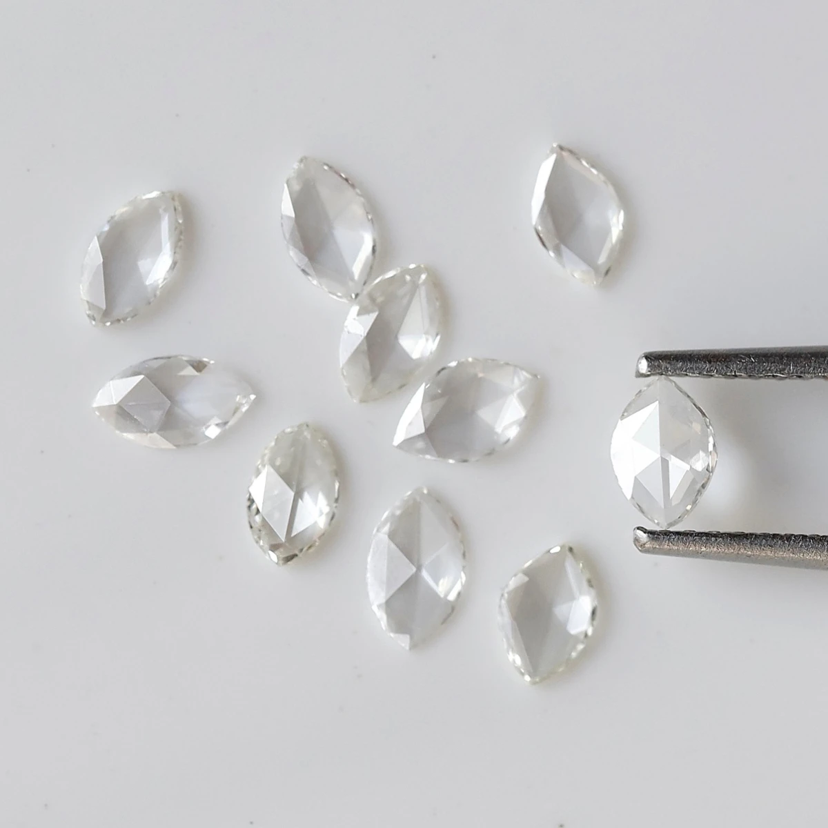 Marquise Shape Rose Cut Small Diamond Different Sizes Lab Melee Diamond 1Pcs Small Lab Diamond DEF VS/VVS For Custom Jewelry