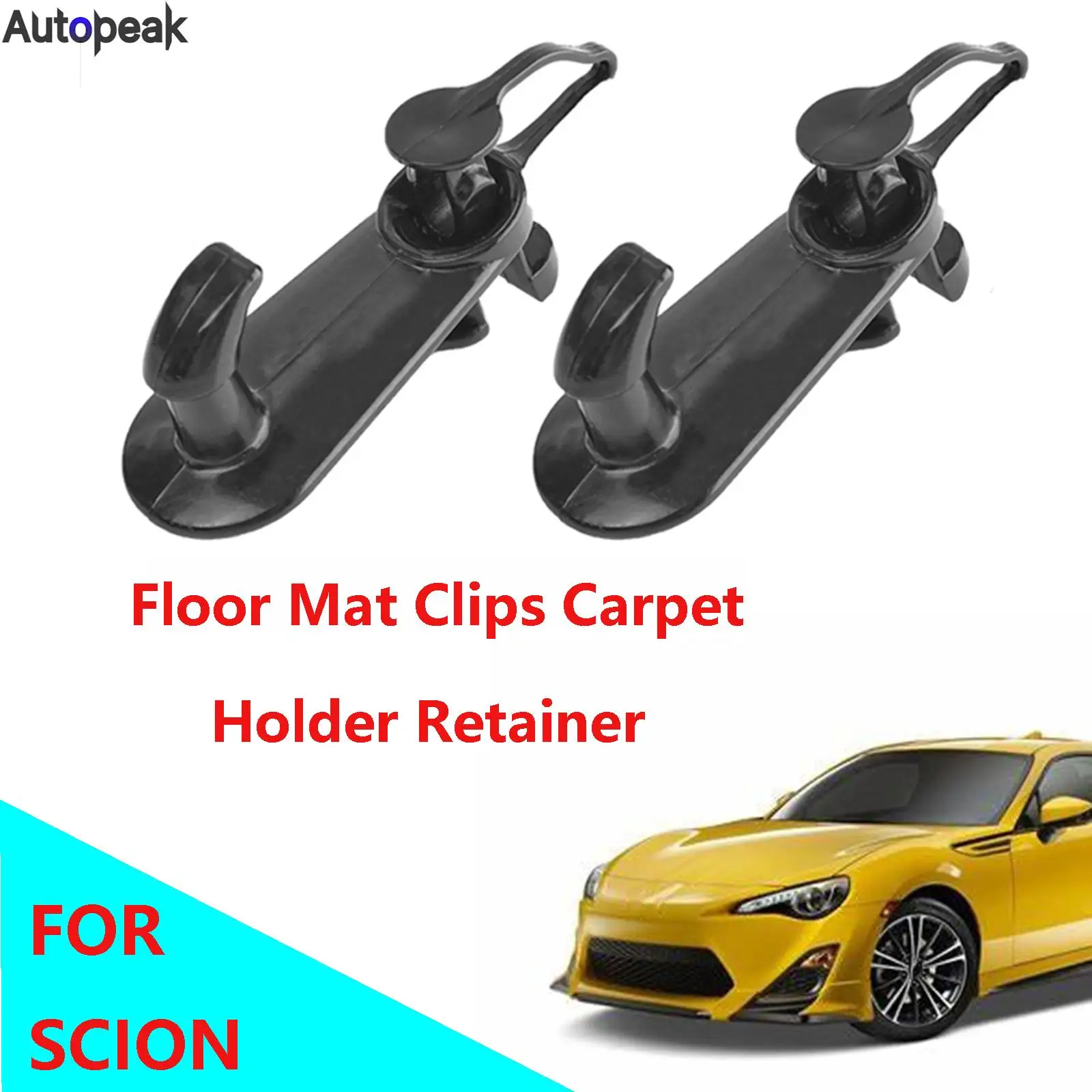 For Scion FR-S tC xA xB xD plastic Car Floor Mat Clips Carpet Holder Retainer Grip Holder Fixing Clamps Hooks Retention Fastener