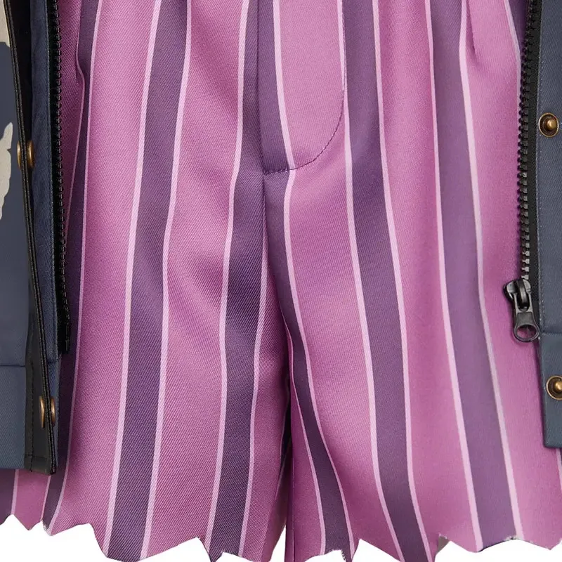 Juego LoL Jinx, conjunto de chaqueta de Cosplay, disfraz Arcane TV 2, disfraz, sombrero, peluca, abrigo, camisas, cinturón de busto, conjunto completo de traje de Halloween para mujer