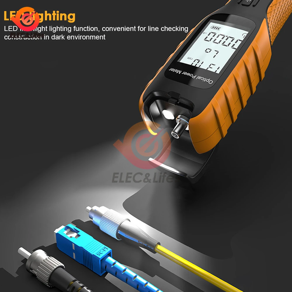 G10 Optical Power Meter New High Precision Rechargeable Battery Fiber Optic Power Meter With Flash Light OPM -70~+6 dBm