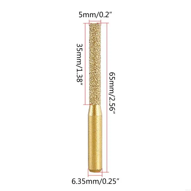 Diamond Brazed Straight Shank Wheel Brazing Router Bit Milling Cutters HX6C