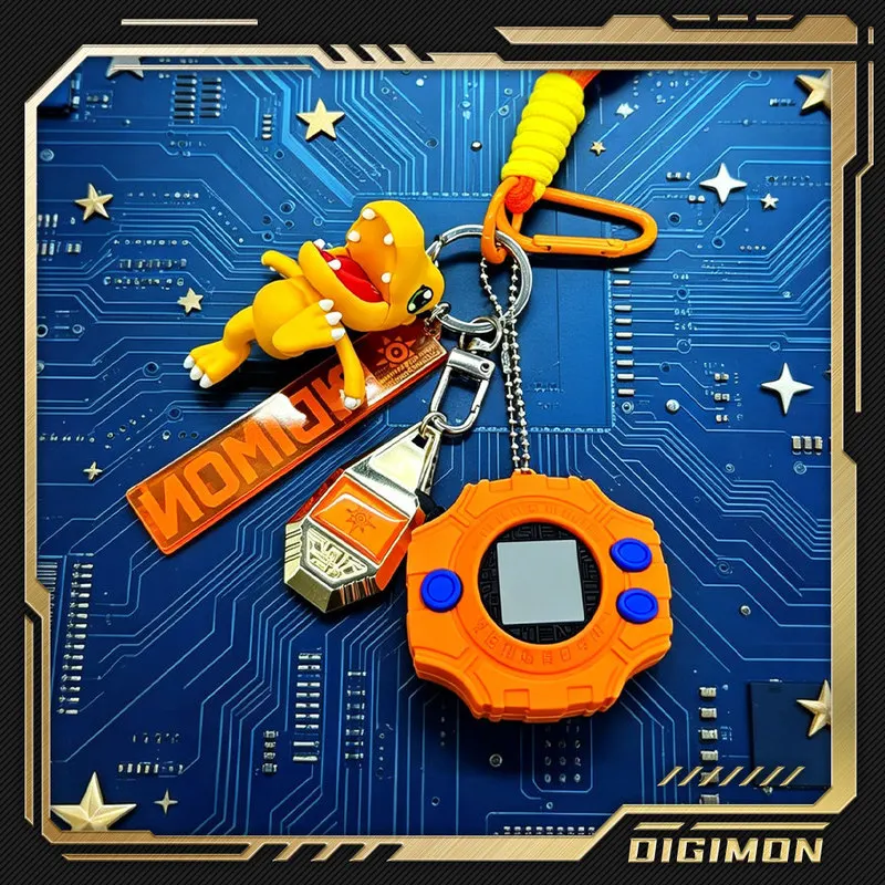 Digimon Car Charm / Hanging Ornament – Digivice (Holy Plan) & Crest Of Evolution 4-Piece Set