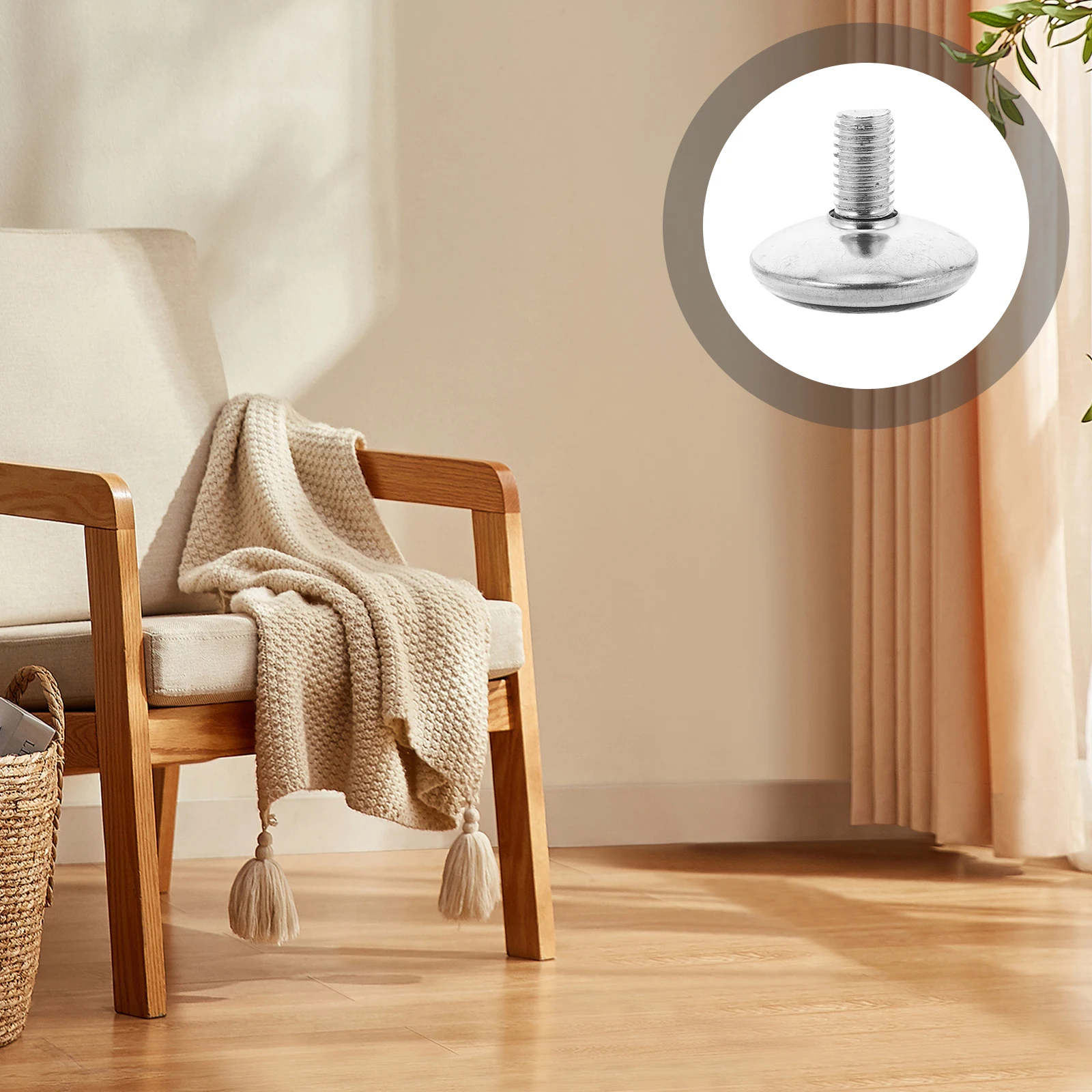 24PCS Adjustable Leveling Feet Heavy Duty Screw In Furniture Levelers Stabilizing Levelers For Cabinet Dining Room Chair