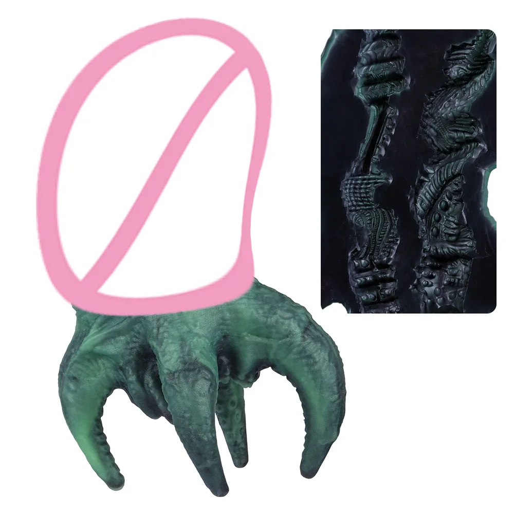 GEEBA Fantasy Green Color Male Masturbator Soft Silicone Pocket Pussy Onahole Tight Vagina Men's Stroker Full-channel Sex Toys