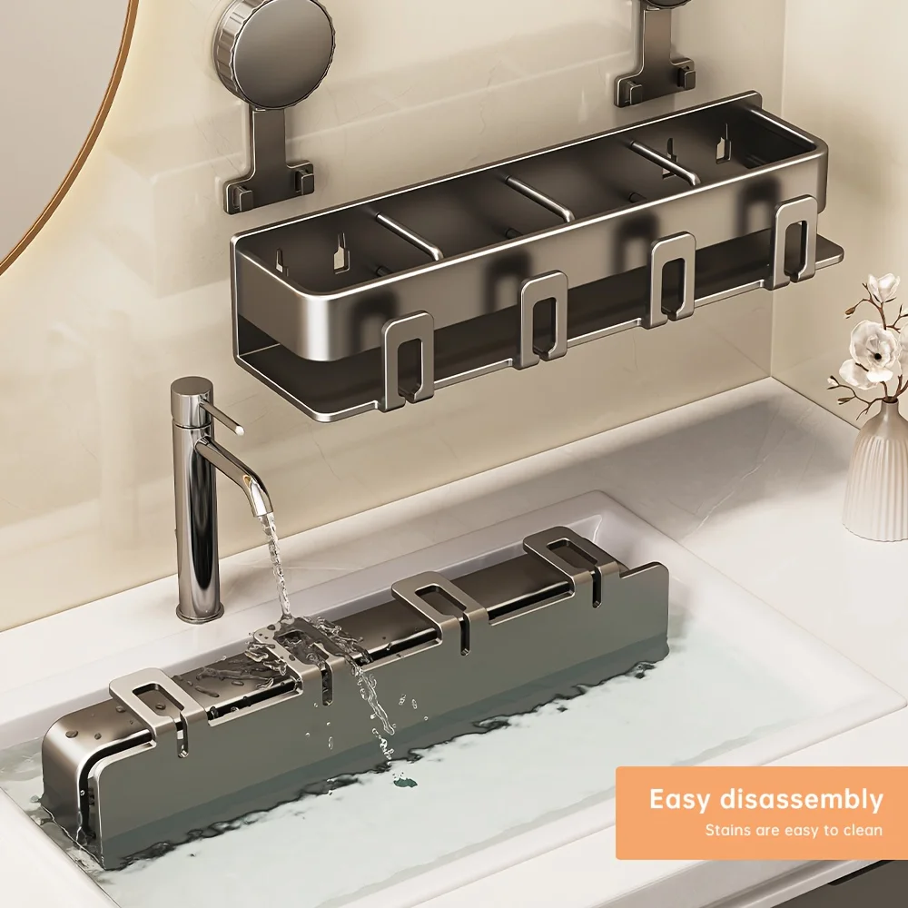 bathroom organizer | toothbrush holder, toothpaste container, and additional storage space, suitable for home and bathroom use