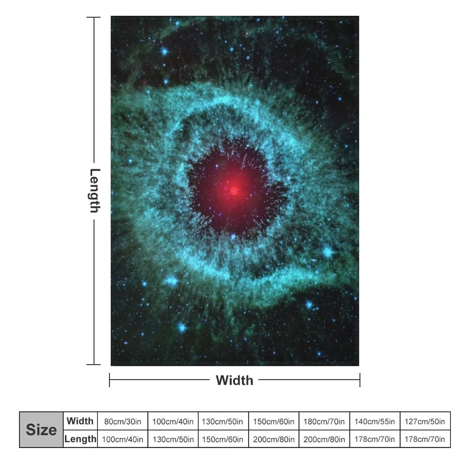 Helix Nebula Throw Blanket Nap christmas gifts Blankets