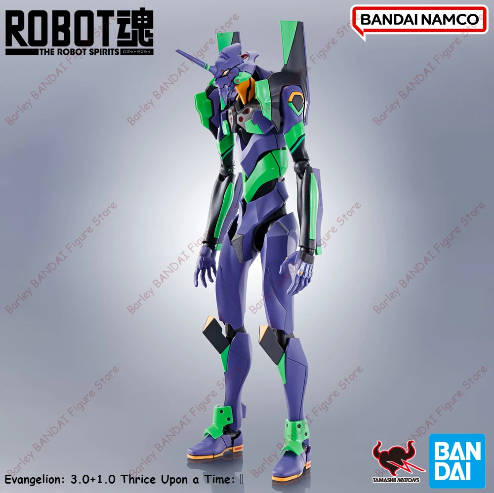 Auf Lager BANDAI THE ROBOT SPIRITS Evangelion Test Typ-01+Spear of Cassius Renewal Color Edition Action Assembly Modell Spielzeug Geschenk