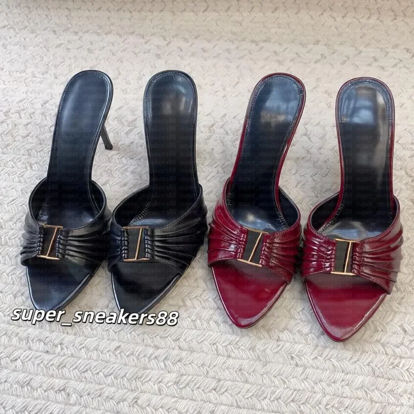 

Designer heels OPYUM High Heels women Open Toe Stiletto Heel 8.5cm Classic Metal Letters sandals fashion stylist shoes dust BABY