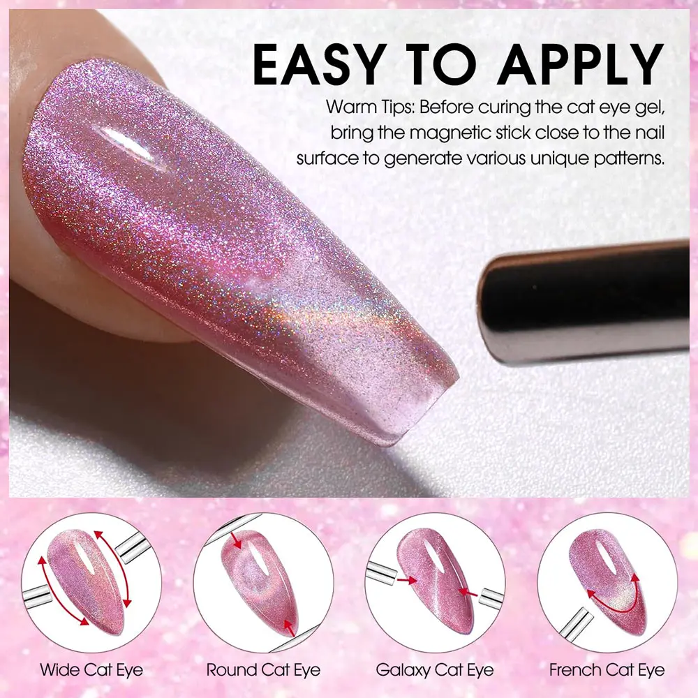 Cani galaxie kristall katzenauge gel venalisa magnet malerei gel semi permanente uv lack hybrid lacke ge glitter uv farbe – Detail 10