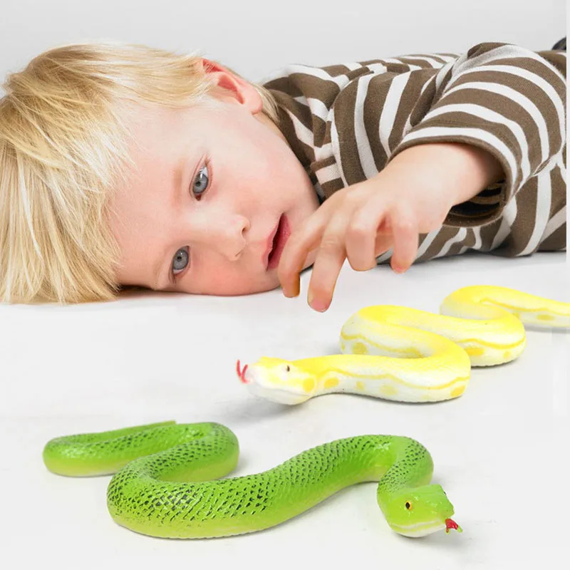 New Simulation Snake Model Toys Realistic Snake Children Early Education Cognitive Puzzle Animal Halloween Home Decoration