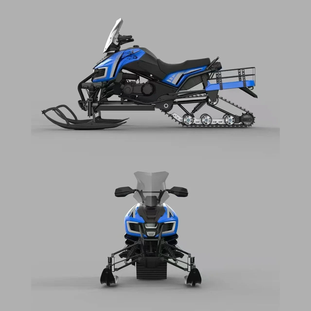 Factory Snow Wolf-XL230 Snowmobile Track Ski Resort Off-Road Vehicle Snow Sled Motorcycle For Adventure Off-Road Motorcycle