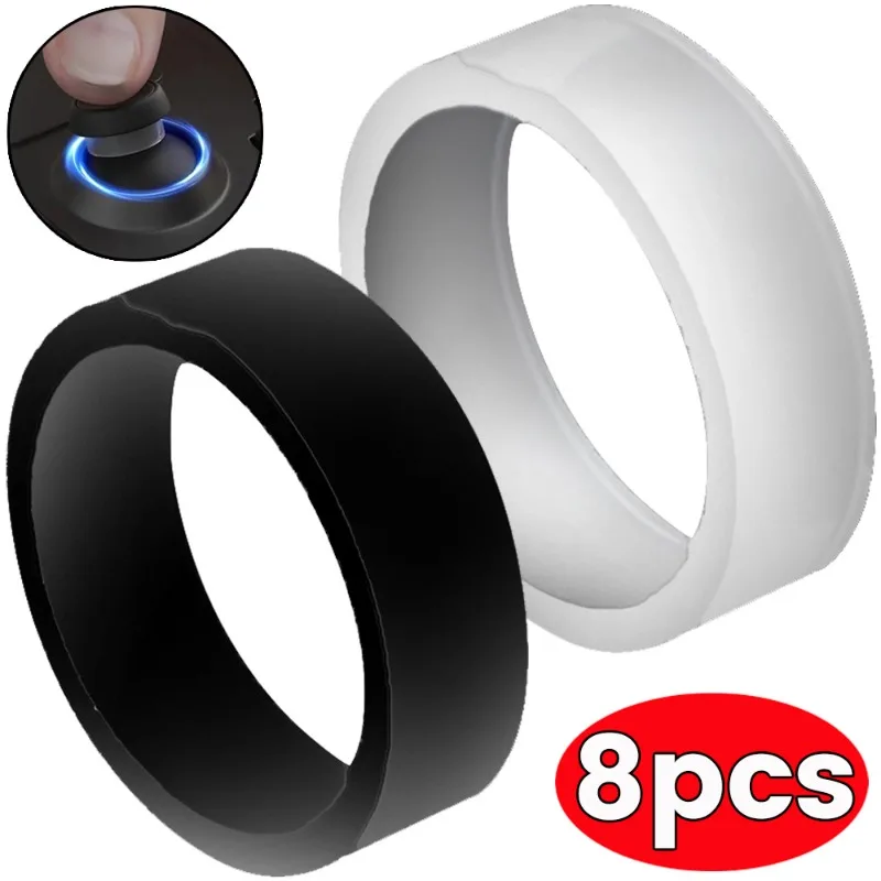 8/1Pcs Silikon Joystick Schutz Ringe Elastische Spiel Rocker Abdeckung Kreis für Steam Deck / Xbox / PS4 / PS5 / VR2 Controller