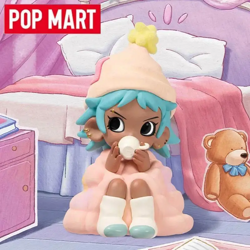 POP MART Lil Peach Riot Sleepover Series caja ciega de moda juguetes adornos caja misteriosa figura de acción modelo sorpresa regalos de cumpleaños