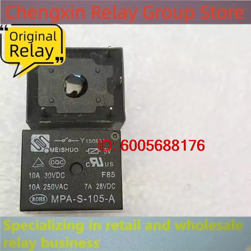 New 10pcs/lot MPA-S-105-A 5VDC 10A 5V 4pins Induction cooker relay