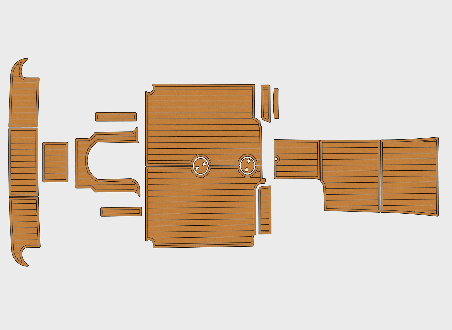 

Противоскользящая самоклеящаяся накладка из тикового дерева из ЭВА, 6 мм, накладка для лодки для Wellcraft 33 2001-2002 годов, кабина яхты, прочный морской пол