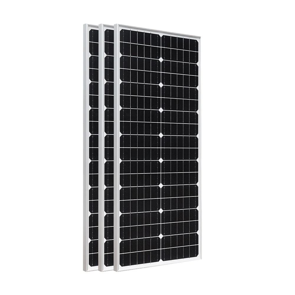 

50w Solarparts 765*535*25mm Monocrystalline Solar Panels Tempered Glass with Aluminium Alloy Frame for Holiday Houses