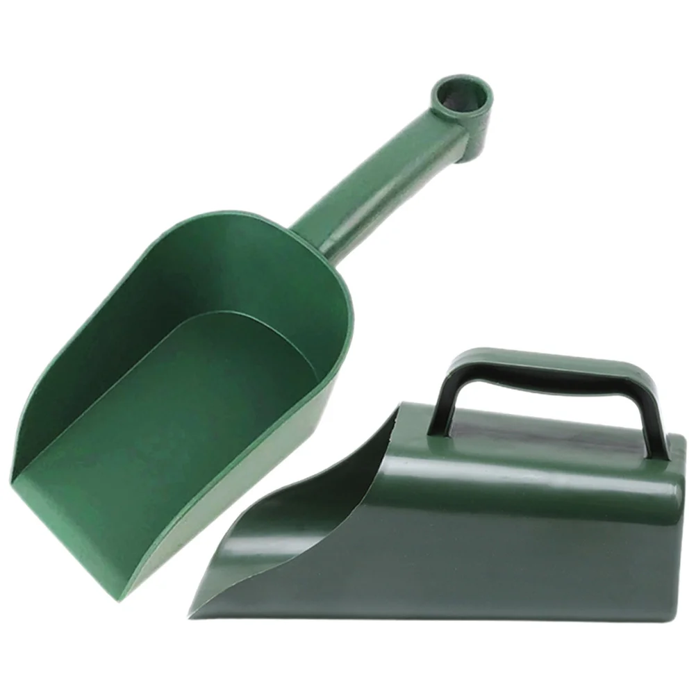 

2Pcs Lightweight Portable Soil Scoop Garden Shovel Set Bonsai Flower Planting Tool Durable Plastic Hand Shovel for Gardening