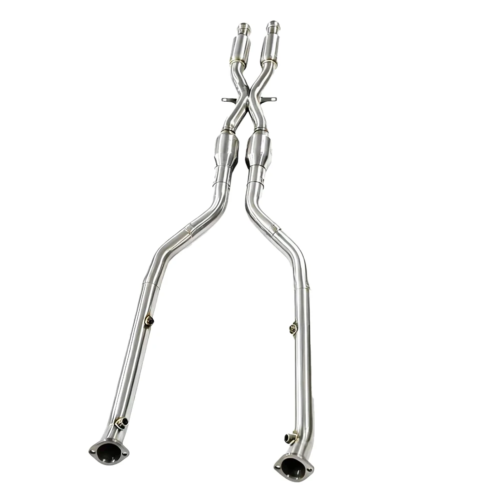 GDR Auto Performance Exhaust System MidPipe Stainless Steel Tuning Midpipe for C43 GLC43 3.0T SS304