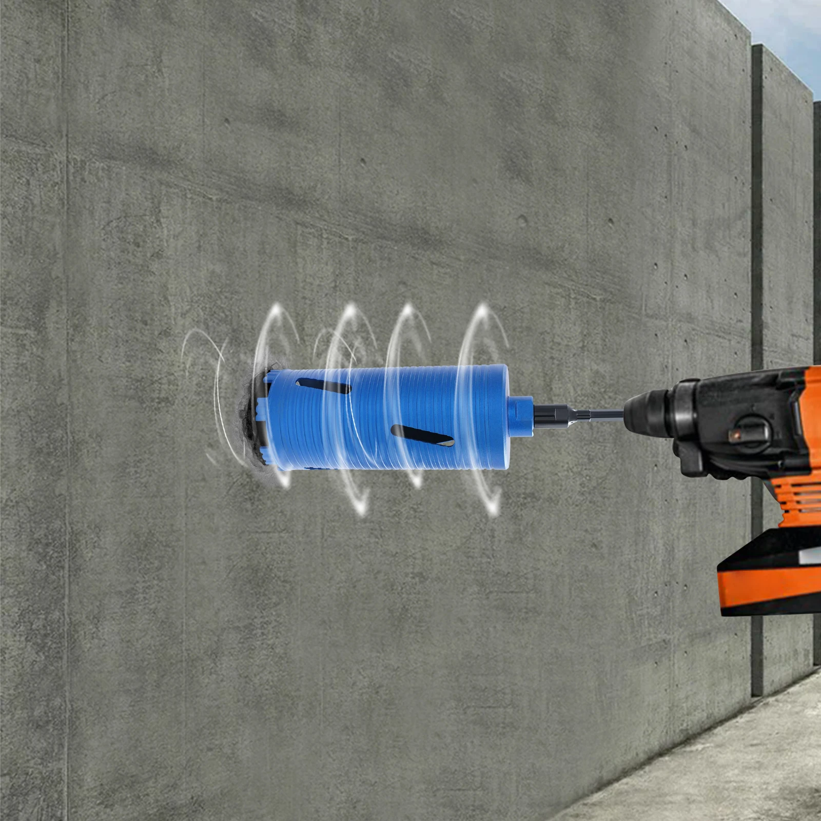 

Core Drill Bit, 5/8" Thread Drill Bit, Drill Bit with 3 Adapters