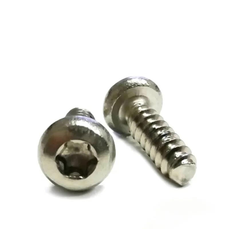 1Best 20pcs M3.9 M4.2 304 stainless steel Flat tail screw Pan head Internal plum screws torx Round heads 12mm-19mm Long