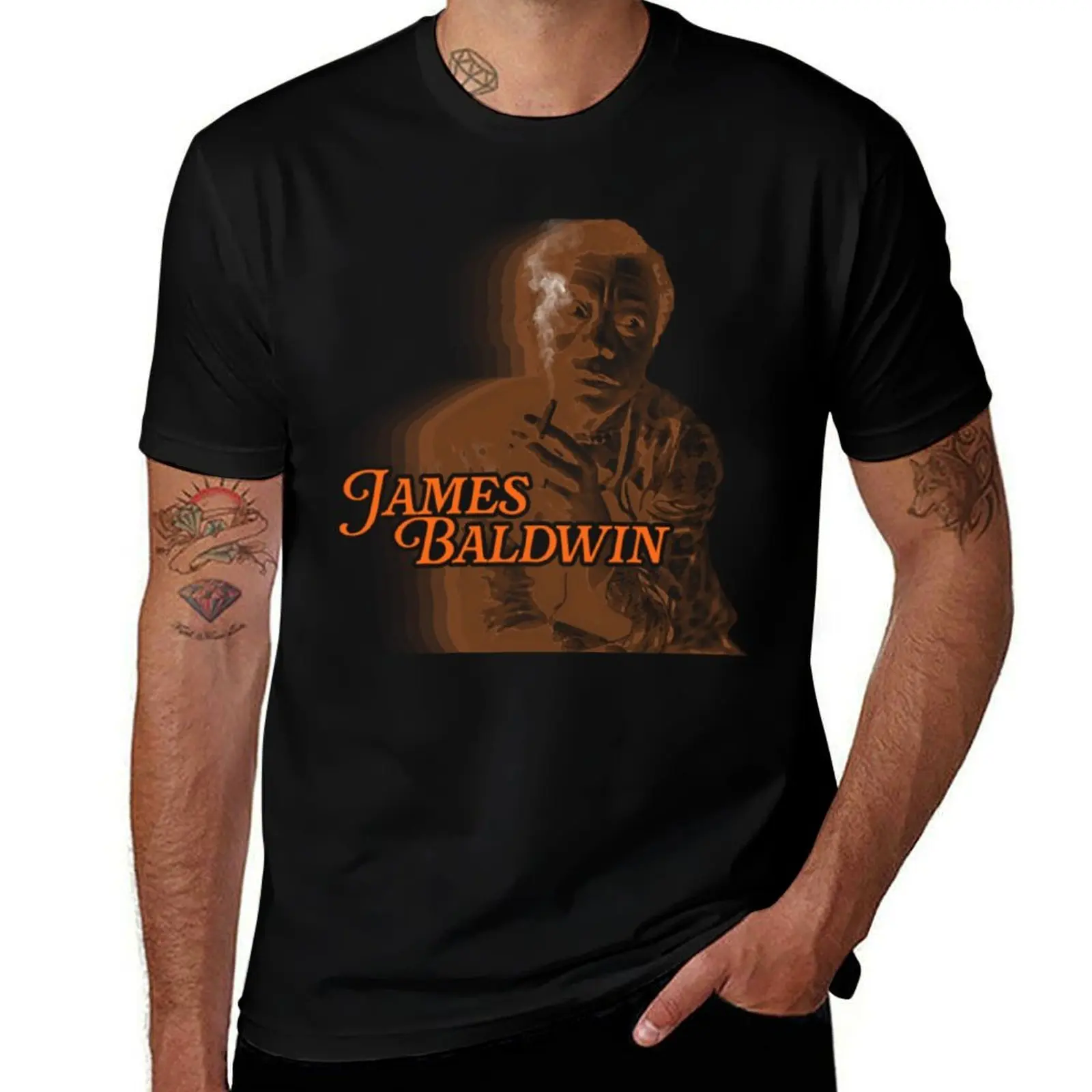 

James Baldwin (4) T-Shirt anime t shirts oversize cotton tshirt 100% printed t shirts for man T-Shirt