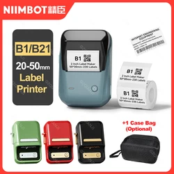 Niimbot B1 B21 Mini Portable Thermal Self-adhesive Pocket Labels Printer Inkless Wireless Label maker Mobile Android Paper Rolls