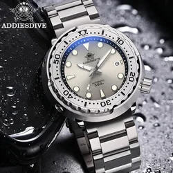 ADDIESDIVE Men's Luxury Automatic Watch Sapphire BGW9 Blue Luminous Wristwatch NH35 30Bar Diving Classic Tuna Mechanical watches