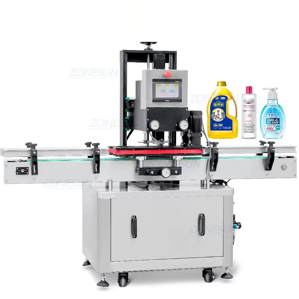 ZS-XG440S Automatic Glass Dropper Bottle Body Gel Spray Bottle Capping Machine Shampoo Capping Machine