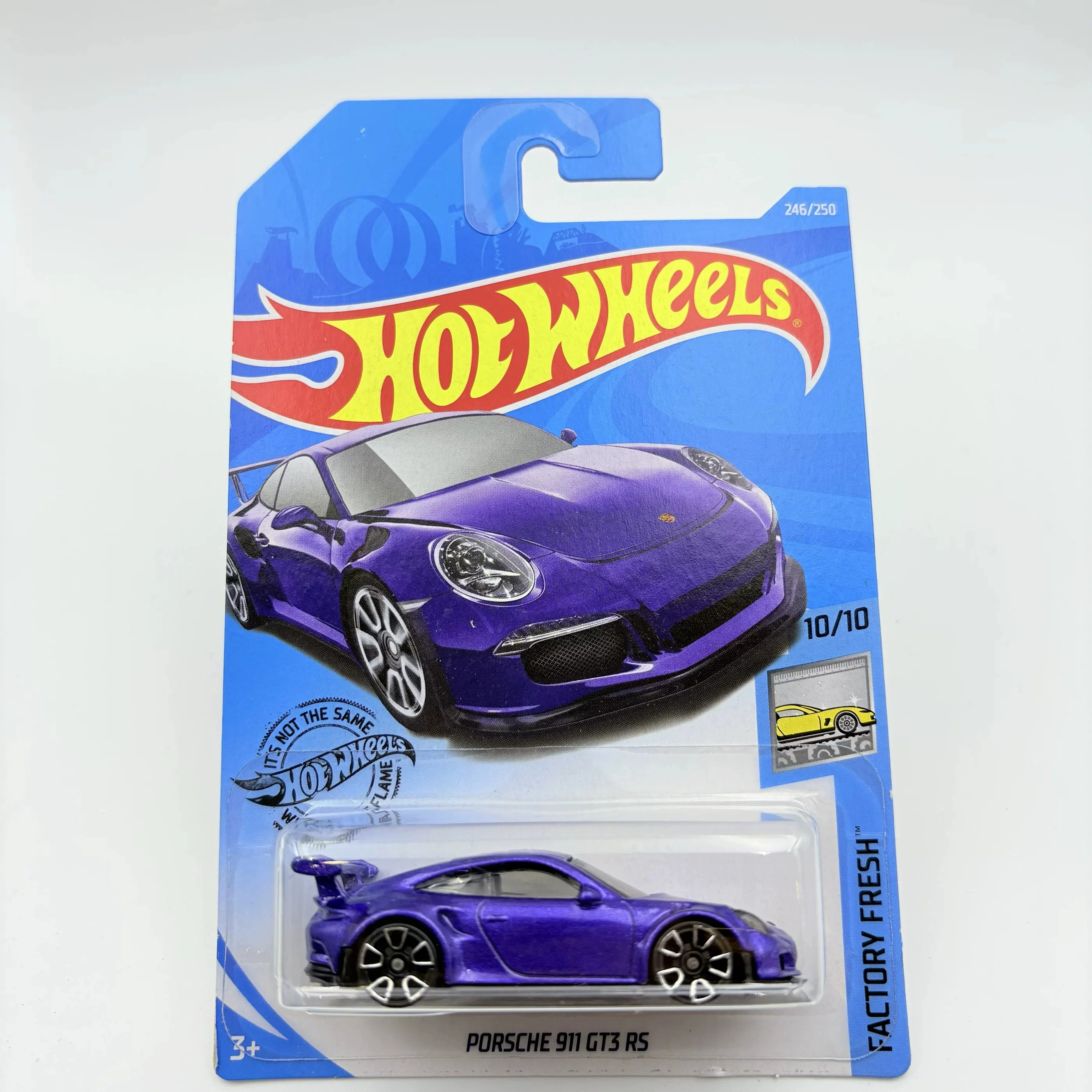Hot Wheels Porsch E 911 Gt 3 Rs Purple Diecast Collectible Sports Car Collection Desktop Display Decoration Hobby Model Fans Toy view 5