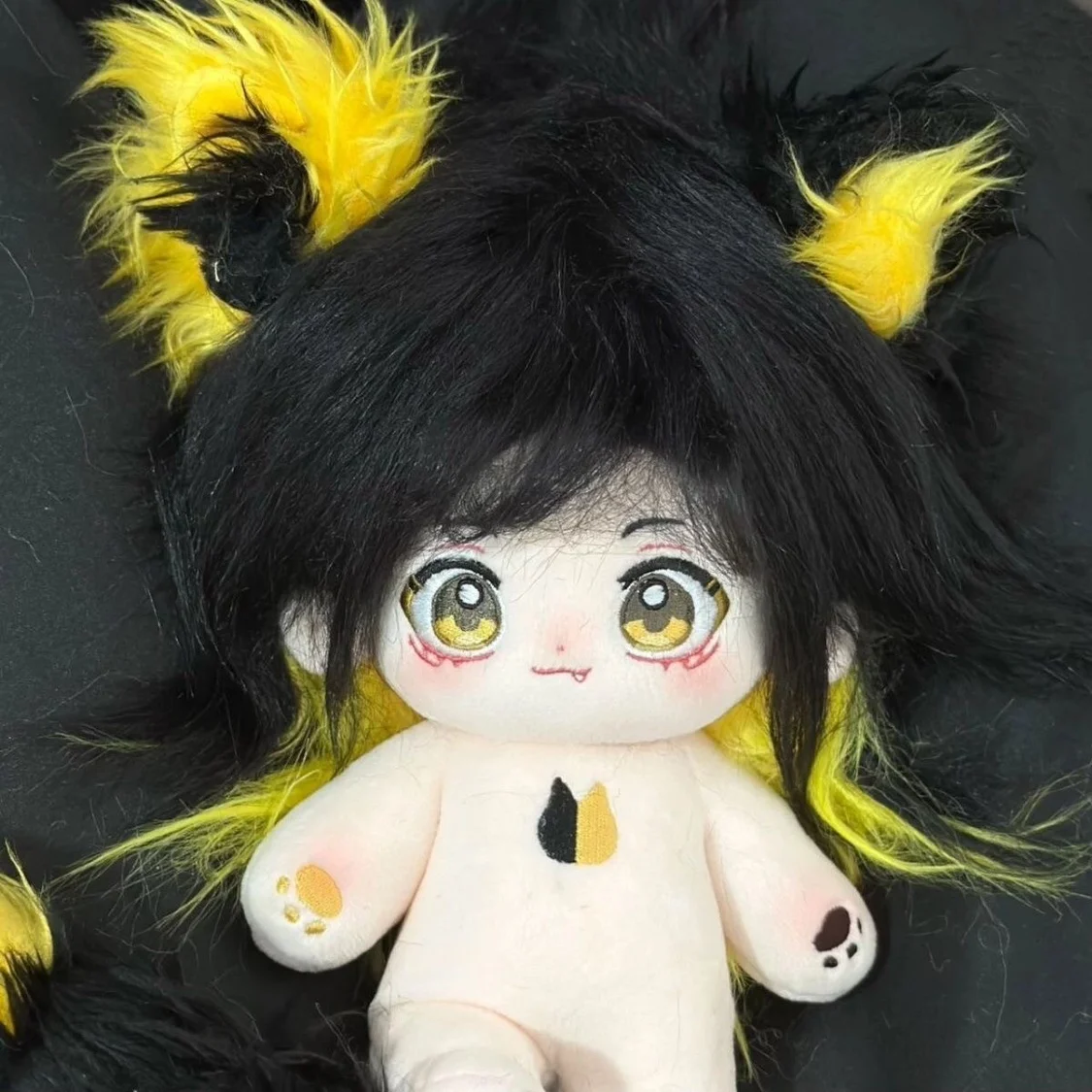 Anime BLUE LOCK Bachira Meguru Cosplay dibujos animados 20cm muñeco de algodón esponjoso Maumet marioneta desnuda oreja de bebé cola magnética adornar Navidad