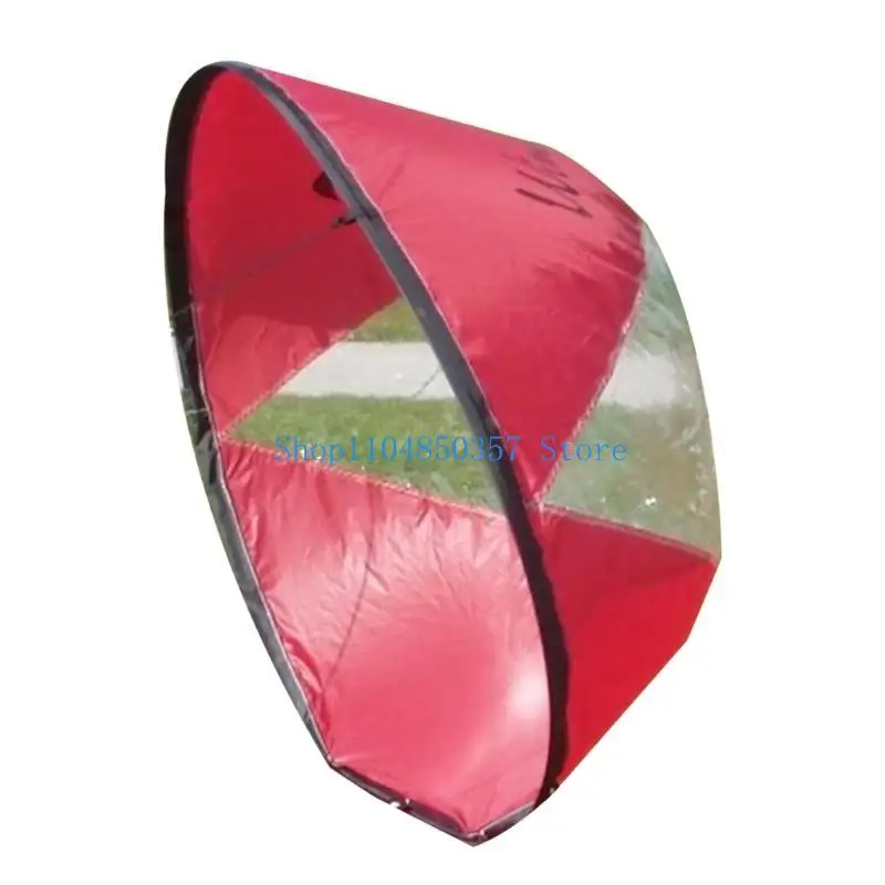 652F Foldable Kayak Sail Clear Window Downwind Kayak Sail Windsurfing Sail Enduring