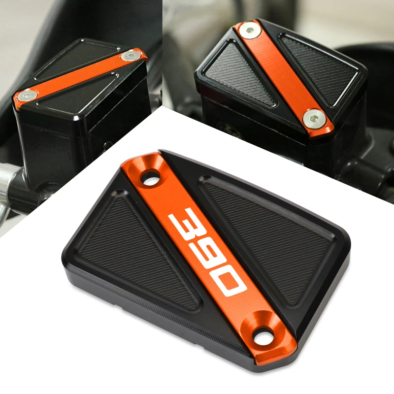 

Motorcycle CNC Front Brake Reservoir Fluid Tank Cover Oil Cup Cap Fit For RC390 RC 390 390 Adventure 390 ADV