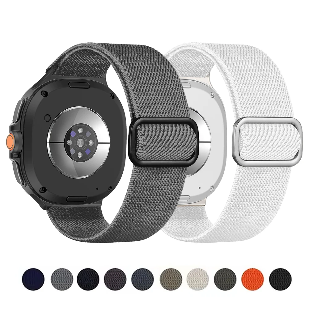 لساعة سامسونج جالاكسي 8 حزام 44 مللي متر 40 مللي متر 46 مللي متر Scrunchie مطاطا نايلون الرياضة سوار المعصم كوريا جالاكسي ساعة 8 الفرقة الكلاسيكية