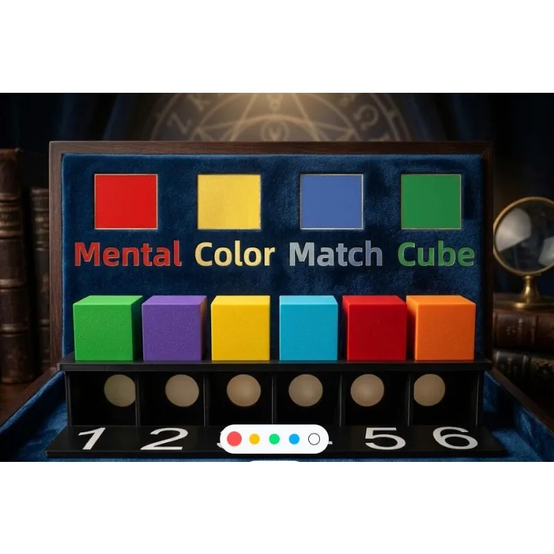 Max Version Mental Color Match Cube Stage Magic Tricks Illusions Close Up Professional Magician Gimmicks Mind Reading Mentalism