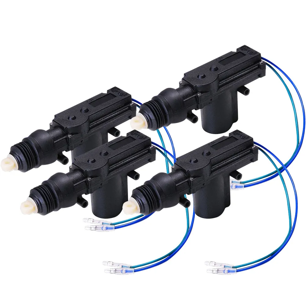 4Pcs Central Lock Actuator High Quality Heavy Duty Ultra Slim Design Smooth Quiet Operation Car Door Lock Replacement Power