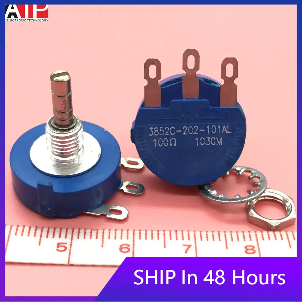 1PCS 3852C-202-101AL new spot real map 100 ohm 2W potentiometer genuine welcome to consult and order.